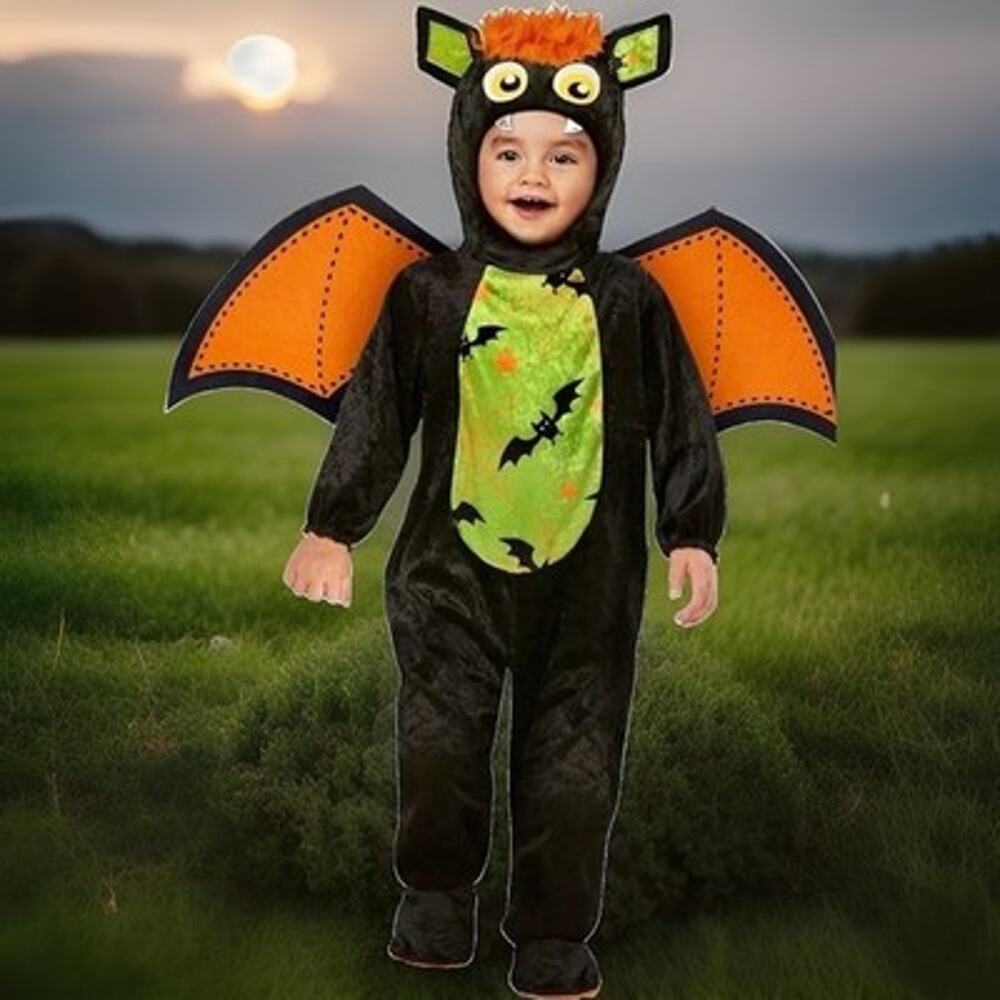 Bat Colorful Halloween Costume Kids Boys Or Girls Small